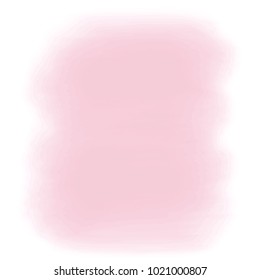 rose pink watercolor blurred stain pattern on white background, vector illustration