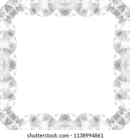 rose pink watercolor zig zag flash frame border pattern, vector illustration