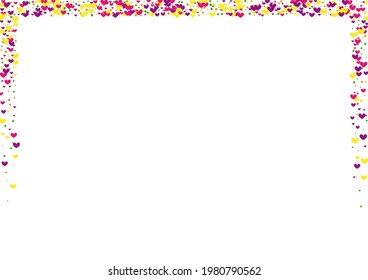Rose Pleasure Circle Wallpaper. Pink Little Texture. Yellow Confetti Elegant. Purple Pattern Background. Date Backdrop.