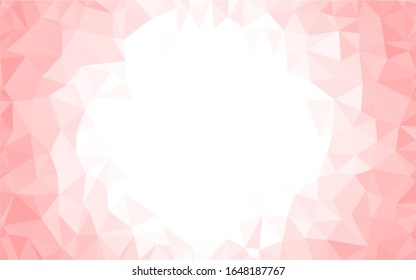 Rose polygonal mosaic background, Vector illustration, Used for presentation, information, technology, website, poster, business, work.