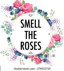 Rose print slogan. For t-shirt or other uses,in vector.