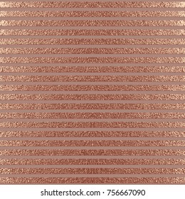 Rose quartz glossy background. Copper, Bronze Metallic texture. Gold Pink metal. Trendy template for New Year, Wedding, Birthday, Flyers, Logo Banners Party Invitation card. Grunge design.