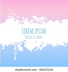 Rose quartz and serenity background with place for your text. Vector illustration with colors of the year.