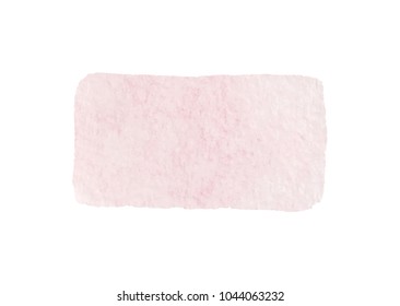 rose quartz watercolor vector backdrop for cute design tag, business card, invitation, web , text and logo isolated on transparent background. color pink, light, pale, dull, 