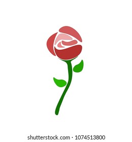 Rose, red and beautiful.