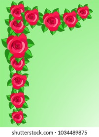 Rose red color frame