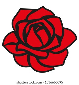 Rose Red Vector