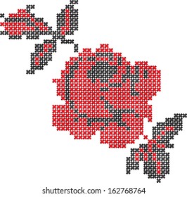 Rose scheme for embroidery