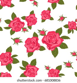 Rose seamless background . Elegance Seamless pattern with flowers roses 