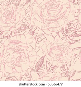 rose seamless background floral pattern