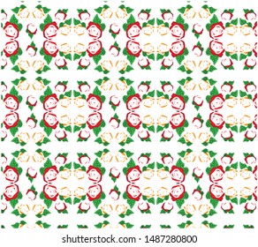 Rose seamless fabric pattern design
