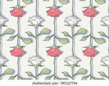 Rose seamless Pattern