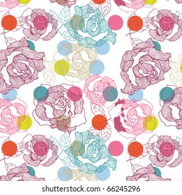 rose seamless pattern