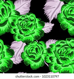 Rose seamless pattern. Beautiful floral texture. Vintage.
