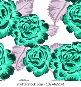 Rose seamless pattern. Beautiful floral texture. Vintage.
