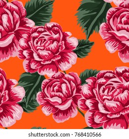 Rose seamless pattern. Beautiful floral texture. Vintage.

