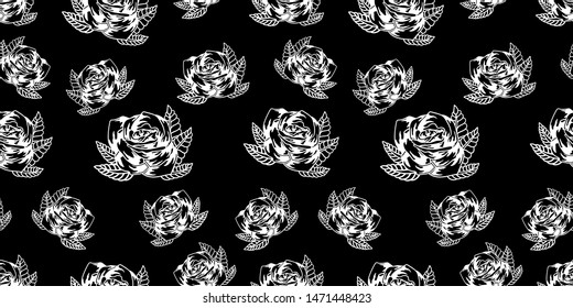 Rose seamless pattern, pattern design vector eps 10.