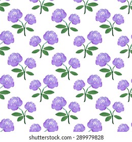 Rose. Seamless pattern with flowers. Hand-drawn background. Vector illustration. Real watercolor drawing.