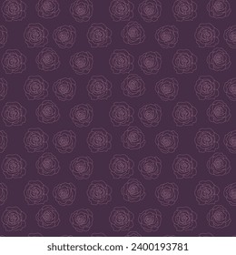 Rose nahtlose Muster, minimalistisch-weißer Hintergrund, bearbeitbarer bedruckbarer Stoff und gedruckter Vektordesign