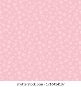 Rose seamless pattern. Pink floral background