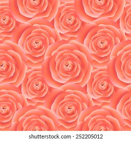 Rose seamless pattern, Vector background