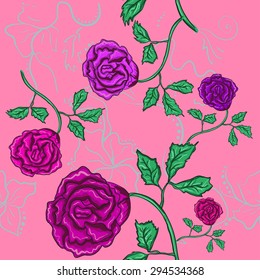 Rose seamless texture