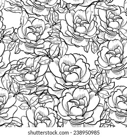 rose seamless vintage Floral  pattern eps 10