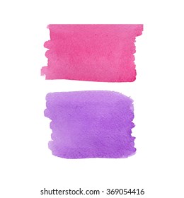 Rose and serenity watercolor vector background.