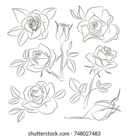 Rose set icons