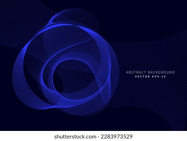 rose shape pattern flowline ribbon gradient blue background for advertisement banner website cover notebook package design landing page card design vector eps.