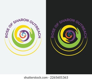 ROSA DE SHARON OUTREACH diseño vectorial del logo