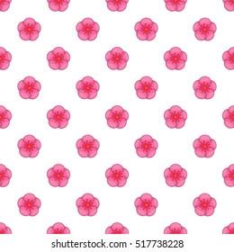 The Rose of Sharon pattern. Cartoon illustration of the Rose of Sharon vector pattern for web