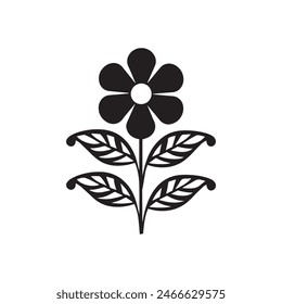 Rose silhouette vector illustration Design