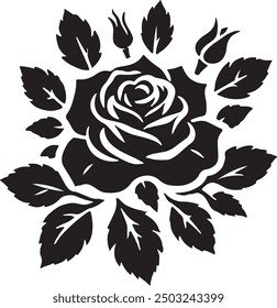 Diseño de Ilustración vectorial de silueta rosa