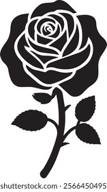 rose silhouettes vactor art design