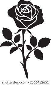 rose silhouettes vactor art design