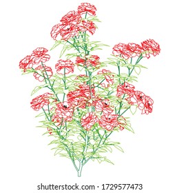 Rose silhouettes vector illustration. Roses stencils isolated on white background