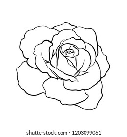 88,670 Rose flower outline Images, Stock Photos & Vectors | Shutterstock