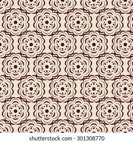 Rose stylized pattern. Vector