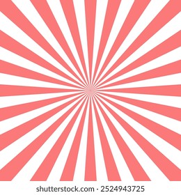 Diseño de Vector de fondo de explosión de sol rosa. Fondo cómico con rayos retro. Fondo de patrón de explosión de sol.