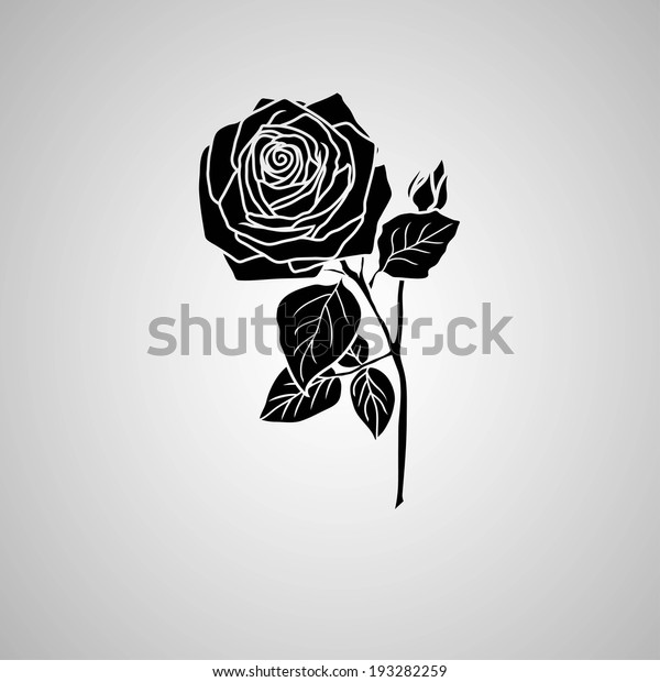 Rose Symbols Decorative Vector Illustration Stock Vector (Royalty Free ...