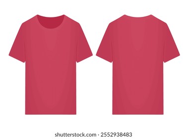 Camiseta rosa. Ilustración vectorial