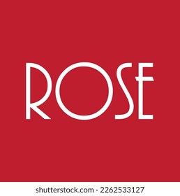 rosafarbener Text auf rotem Hintergrund.