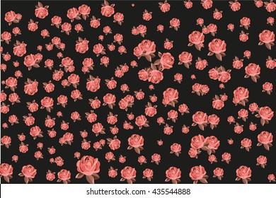 rose texture on the fabric