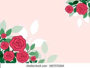 Fondo con tema de rosa.Marco que dio un cambio de tamaño al mismo diseño.Marco bueno para un papel de tamaño4.Marco de certificado.