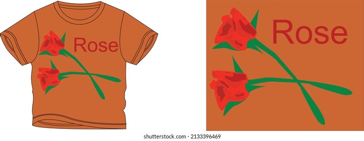 el color de fondo del diseño de la camiseta rosa es naranja y el color de la camiseta es un color naranja hermoso y hermoso diseño