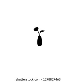 rose in a vase icon