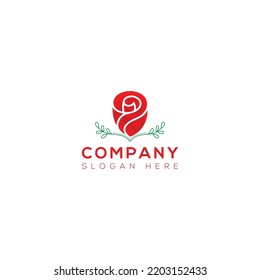Rose Vector art logo design