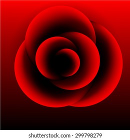 Rose. vector background