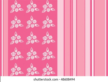 A rose vector background with pattern